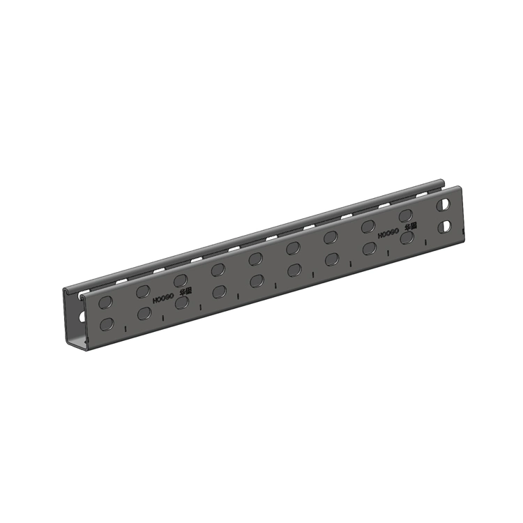 Perforated Steel Channel U-Shaped Strut Channel Bar Pre-Galvanized Air Ducts Support