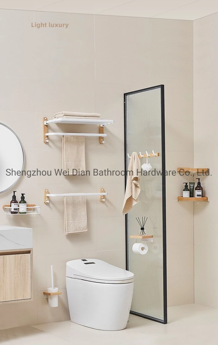 Wood and Aluminum Bathroom Accessories