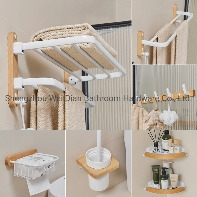 Wood and Aluminum Bathroom Accessories