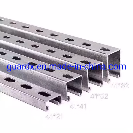 Galvanisé Strut Channel 41X41/C Channel/Unistrut/ contreventement sismique/support sismique
