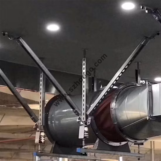 Système de contreventement sismique latéral Renfort de balancement approuvé par FM Support de stabilisation Unistrut résistant aux chocs